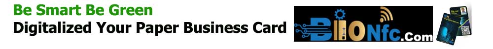 এখন সময় হলো প্রতিযোগিতার। চতুর্থ শিল্পবিপ্লব ও কৃত্রিমবুদ্ধিমত্তার এই যুগে নিজেকে এক ধাপ এগিয়ে রাখতে আপনার থাকা চাই বায়ো এনএফসি কার্ড। আমাদের BIONFC কার্ডে যা পাচ্ছেন একটি মাত্র কার্ড দিয়ে লক্ষ মানুষের নিকট শেয়ার করতে পারবেন আপনার কন্টাক্ট ডিটেইলস (সোশ্যাল মিডিয়া, ফোন হোয়াটসঅ্যাপসহ সবকিছু)। যে কেউ কার্ড স্ক্যান করলেই পেয়ে যাবে নাম, ঠিকানাসহ আপনার ফোন নাম্বার, কোম্পানির নাম, আপনার সাথে যোগাযোগের বিস্তারিত তথ্য। আপনাআপনি সেভ হয়ে যাবে ফোনে।